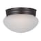 Maxim Lighting Essentials 1-Light 7.5" Wide Oil Rubbed Bronze Flush Mount Light 5884FTOI - alternate 2